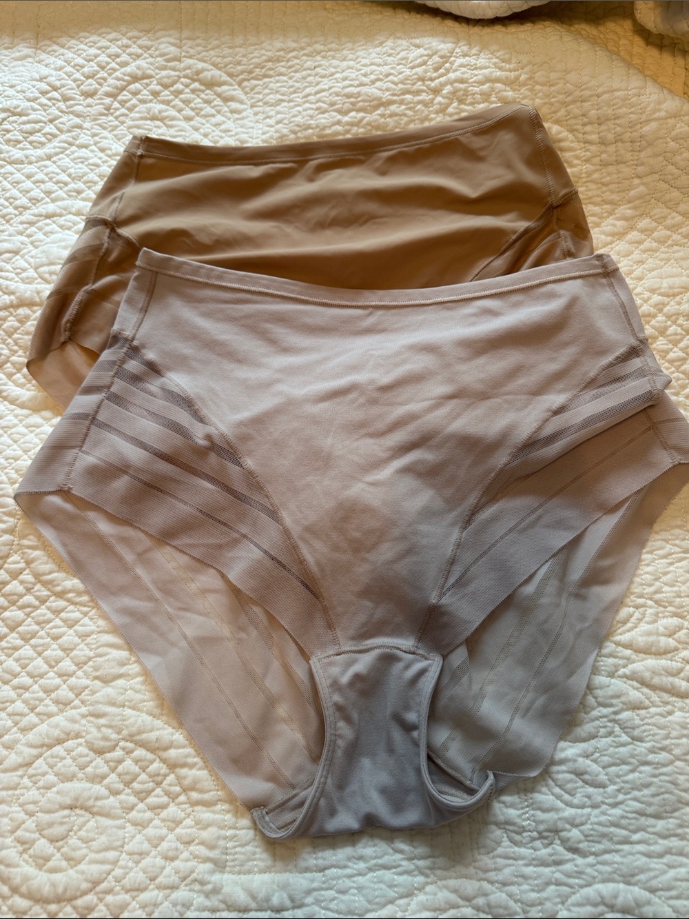 Source Unknown High-Waist Seamless Briefs in Taupe